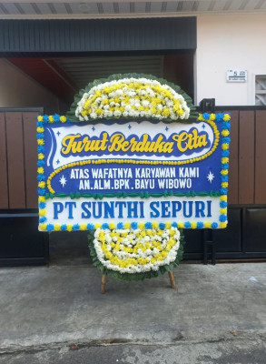 Papan Bunga Duka di Pulang Pisau